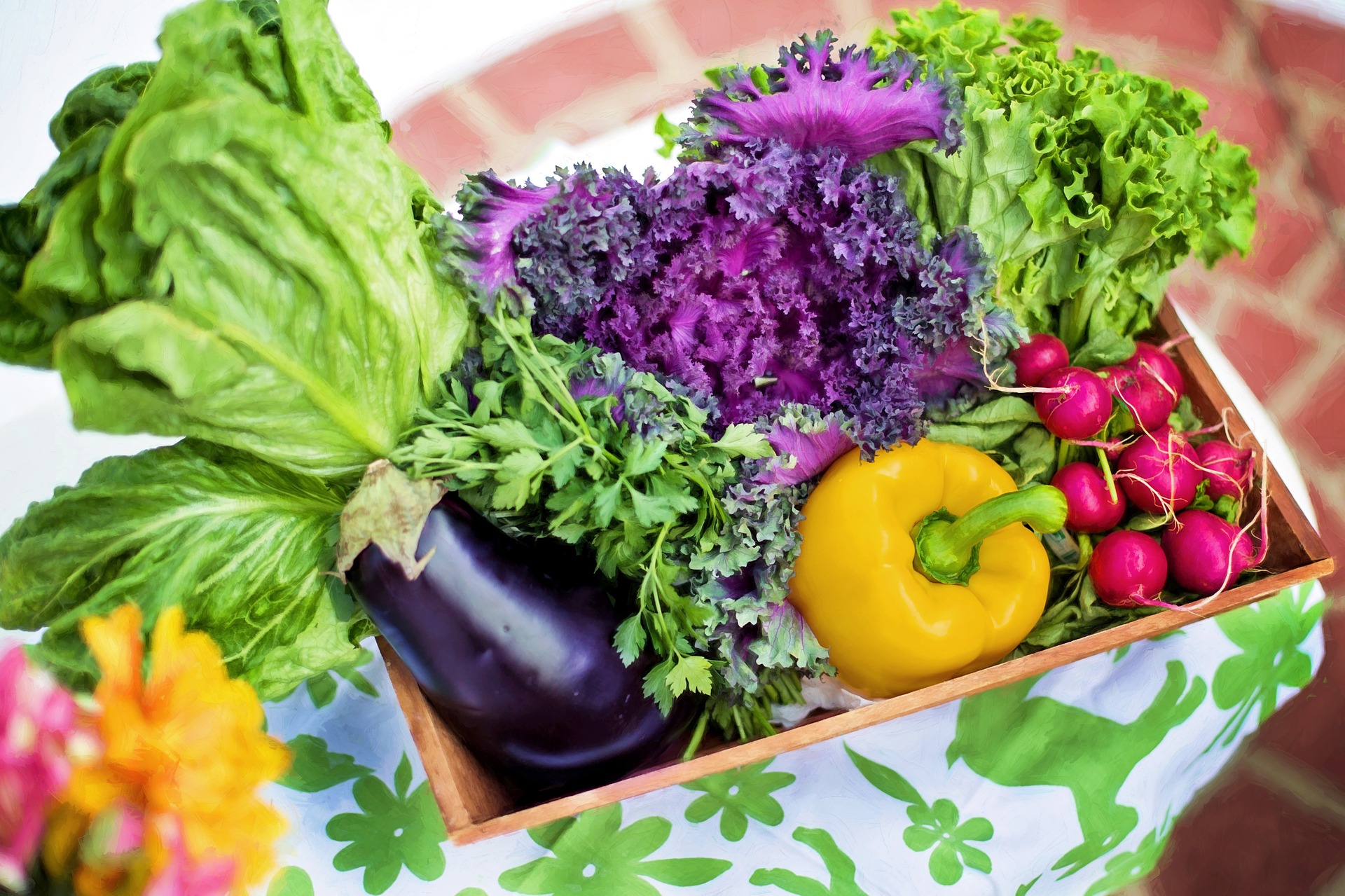 Fruta verdura colores nutrientes saludable